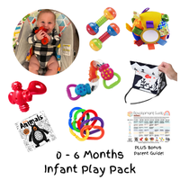 0-6 MONTHS INFANT PLAY PACK - WELCOME TO THE WORLD